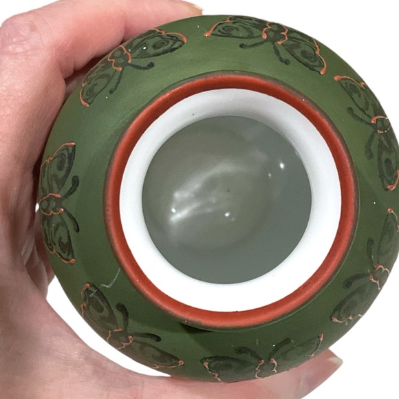 Royal Bayreuth Bavaria Butterfly and Rose 5.5” Bud Vase Flower Vase - Picture 7 of 9